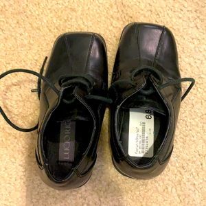 Toddler boys black dress shoes